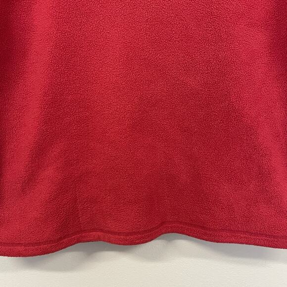 Alpine Tek Men’s Long Sleeve Fleece Full Zip Pullover Red Size Medium - Picture 7 of 8